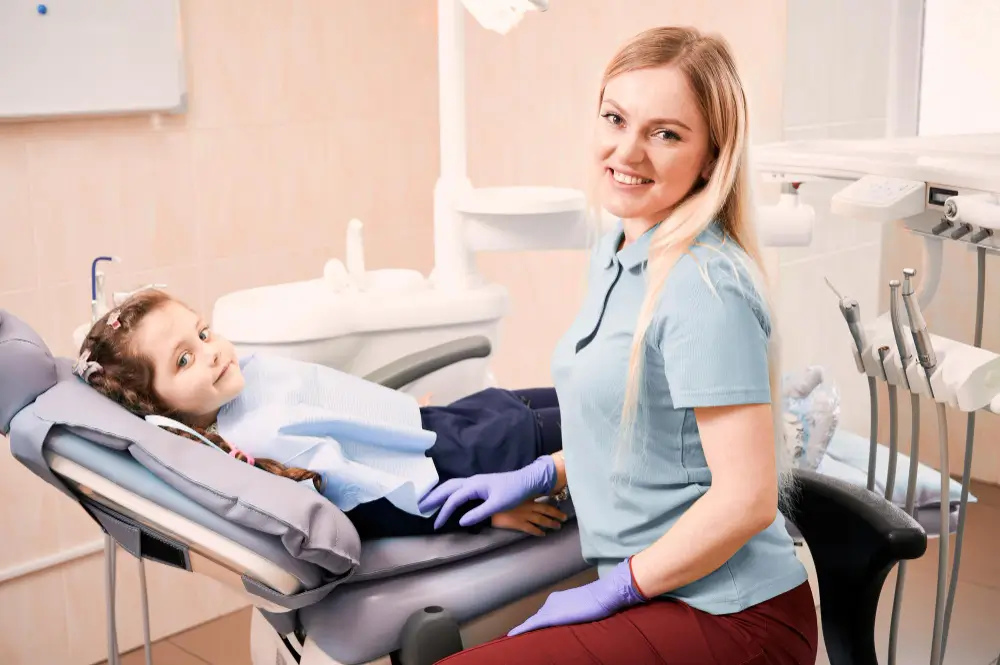 Child receiving dental care at Fairfield Dentistry & Implants in Fairfield CA